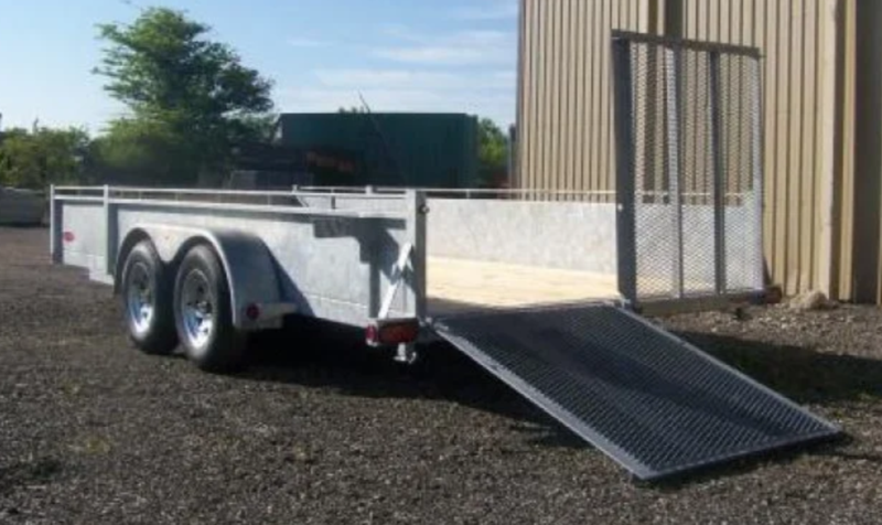 Landscape Trailers  82x14 3 Ton Galvanized Landscape Trailer - Built to Last! Photo